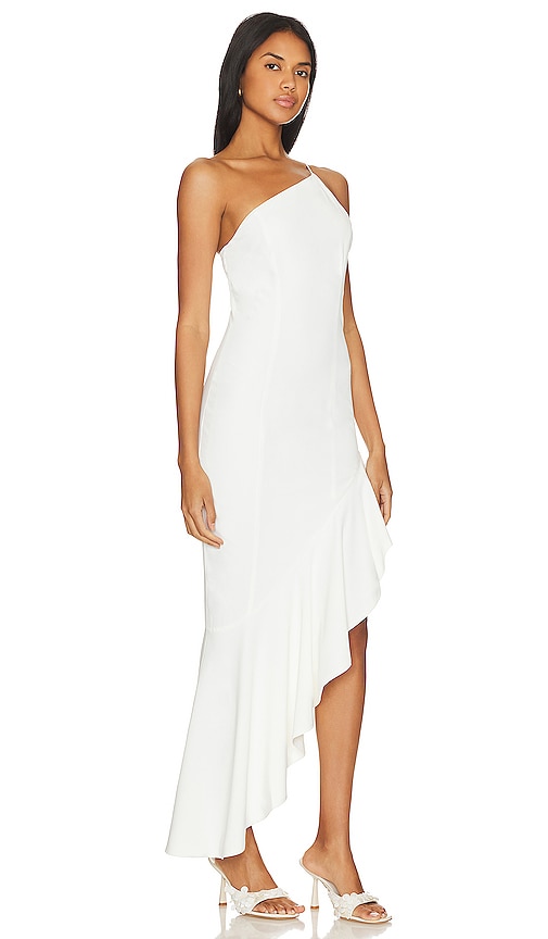 Shop Lovers & Friends Imani Asymmetrical Dress In White