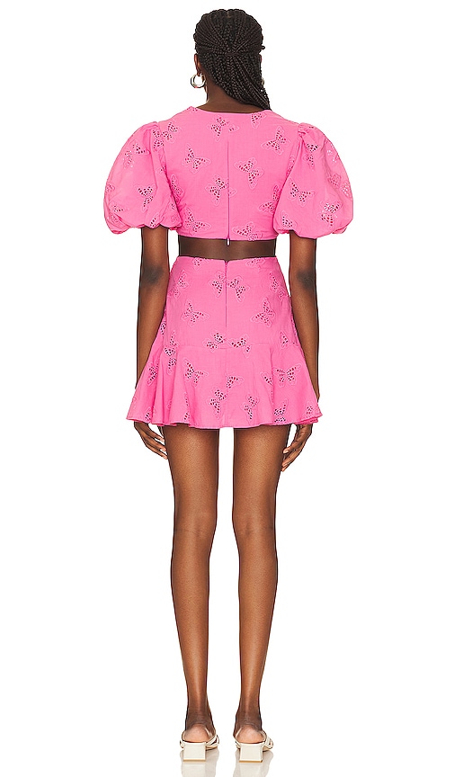 view 3 of 4 Farrah Mini Dress in Fuchsia Pink