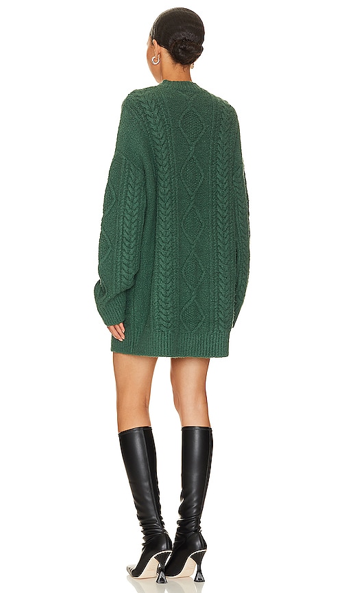 view 3 of 3 Garcelle Sweater Dress in Forest Green