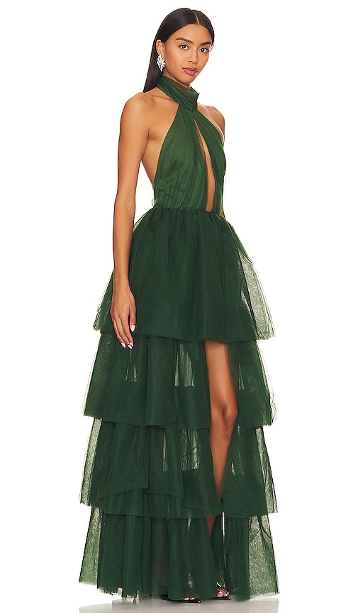 view 2 of 3 Justine Maxi Dress in Forest Green