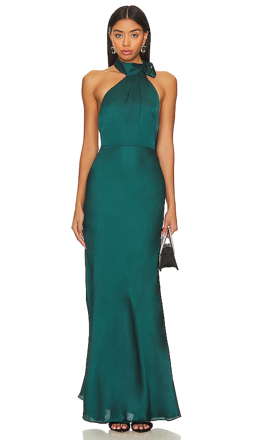 view 1 of 3 Albie Gown in Dark Teal