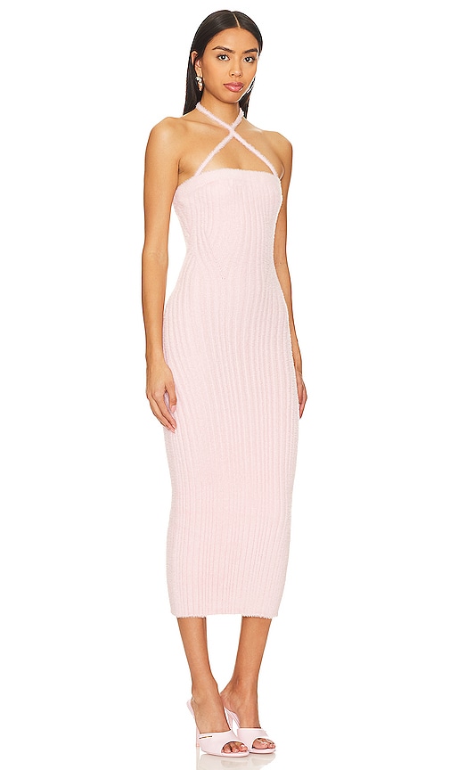 view 2 of 3 Astrid Halter Dress in Light Pink