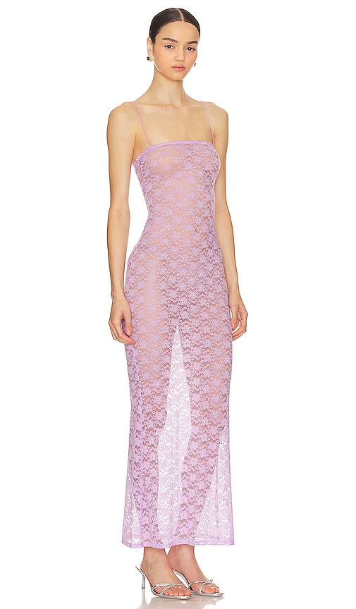 view 2 of 3 Lia Sheer Gown in Lilac Purple