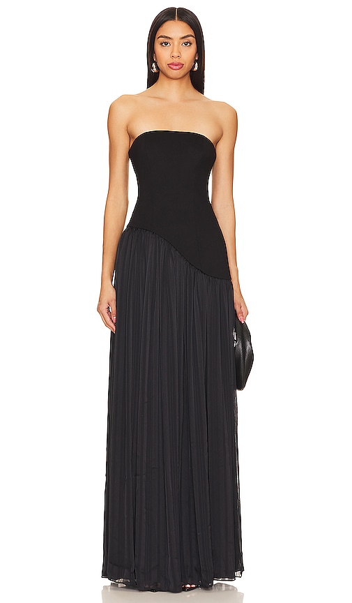 view 1 of 3 Alice Strapless Gown in Black
