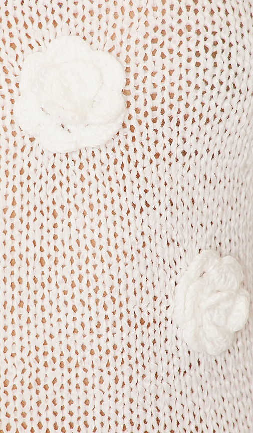 view 4 of 4 Everla Rosette Midi Dress in Ivory