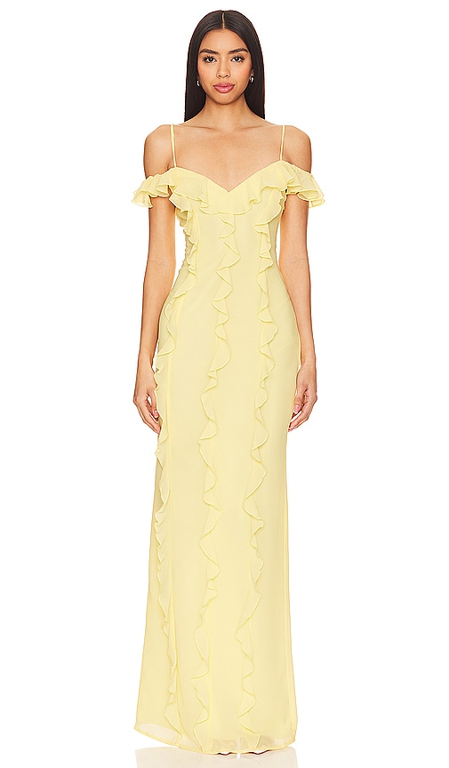 view 1 of 3 Marisol Gown in Baby Yellow