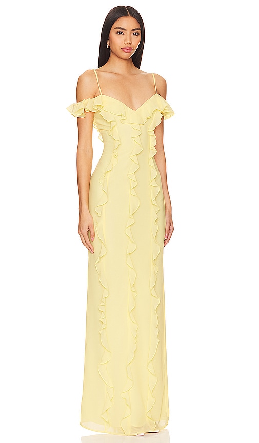 view 2 of 3 Marisol Gown in Baby Yellow