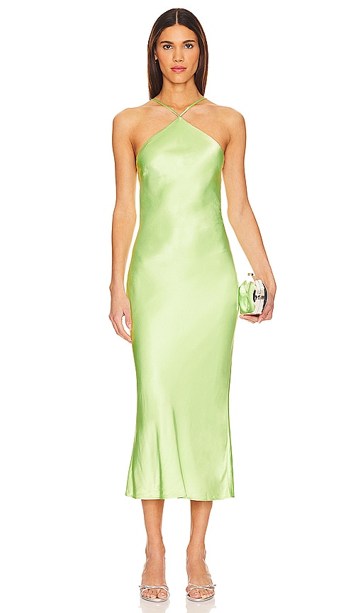 view 1 of 3 Adriana Midi Dress in Lime Green