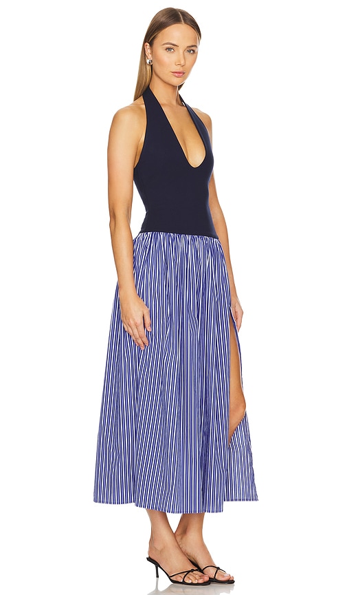 view 2 of 4 Andi Maxi Dress in Navy Stripe & Solid