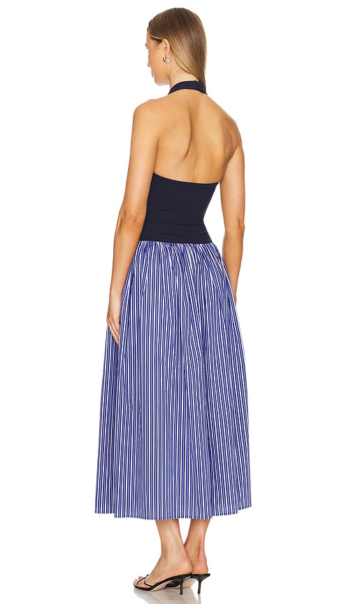 view 3 of 4 Andi Maxi Dress in Navy Stripe & Solid