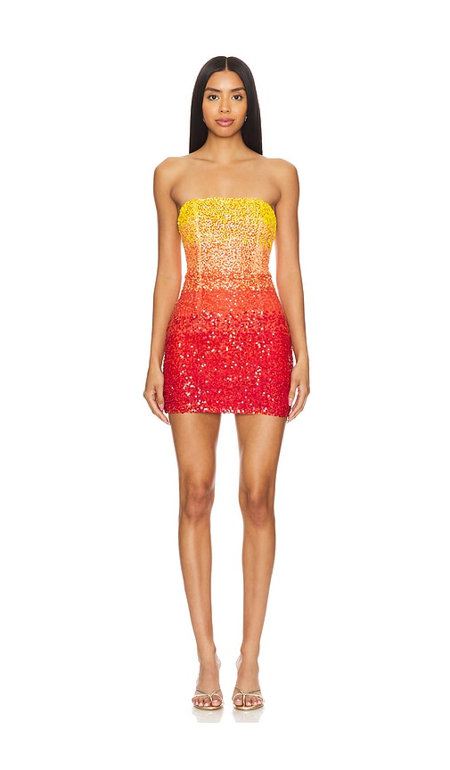 view 1 of 4 Carmela Sequin Mini Dress in Sunset Sequin Multi