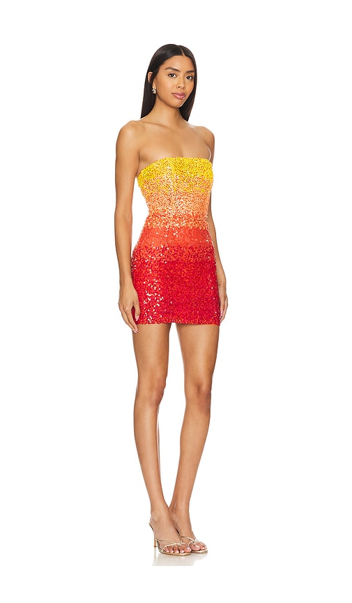 view 2 of 4 Carmela Sequin Mini Dress in Sunset Sequin Multi