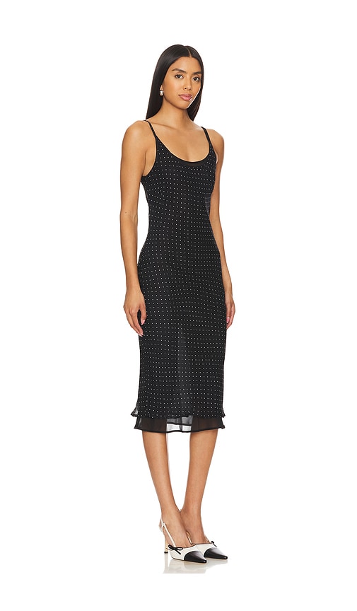 view 2 of 4 Stella Midi Dress in Black Polka Dot