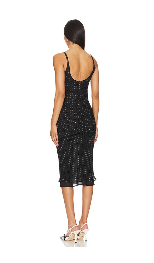 view 3 of 4 Stella Midi Dress in Black Polka Dot