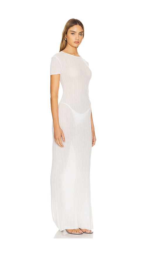 Shop Lovers & Friends Aprile Sheer Maxi Dress In 白色