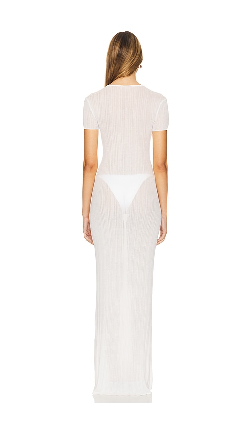 view 3 of 3 Aprile Sheer Maxi Dress in White