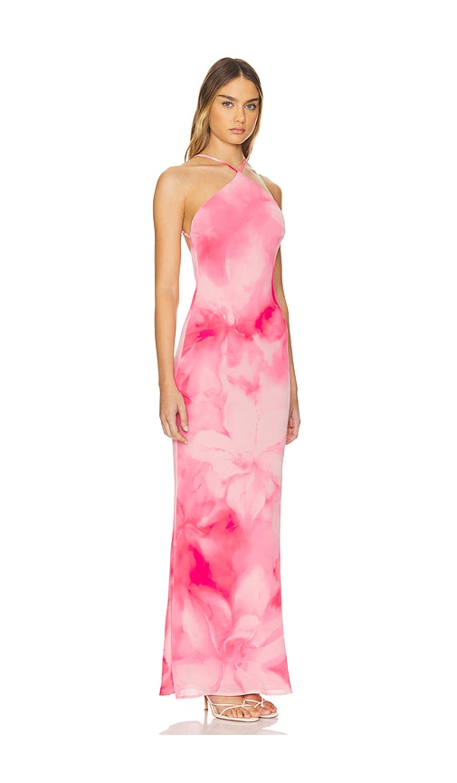 view 2 of 3 Kima Gown in Blur Floral Pink