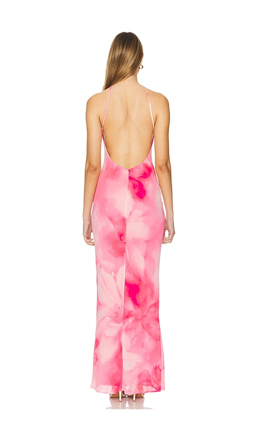 view 3 of 3 Kima Gown in Blur Floral Pink