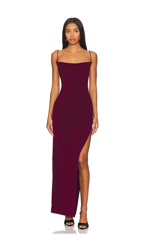 view 1 of 3 Odessa Gown in Oxblood