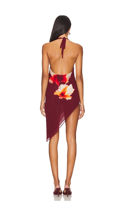 view 3 of 3 x Maggie MacDonald Emery Mini Dress in Burgundy