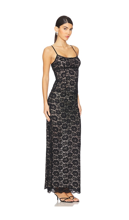 Shop Lovers & Friends Leila Sheer Gown In Black