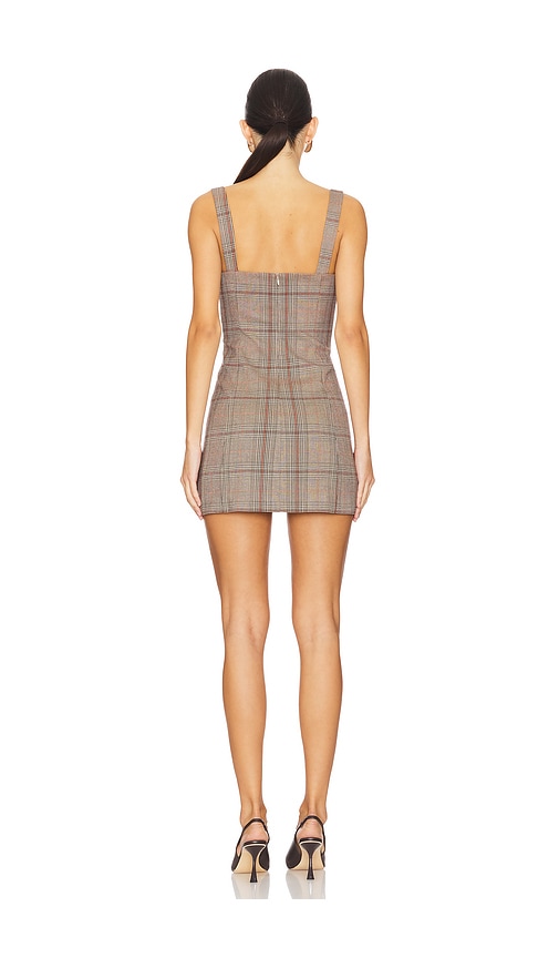 view 3 of 4 Bonnie Mini Dress in Brown Plaid Multi