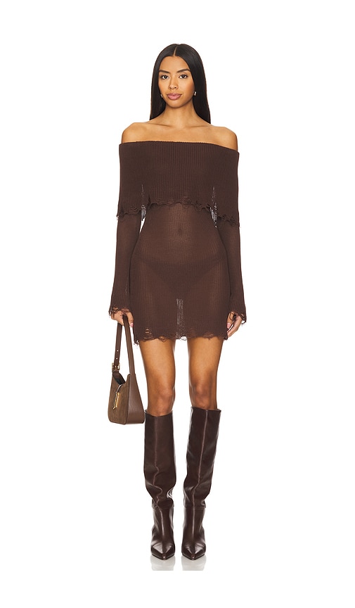 view 1 of 3 Anet Mini Dress in Brown