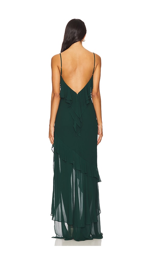 view 3 of 3 Anisa Gown in Dark Green