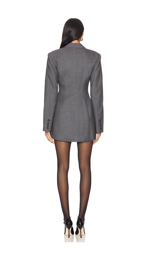 view 3 of 3 x Emily Gemma Adee Blazer Dress in Dark Grey