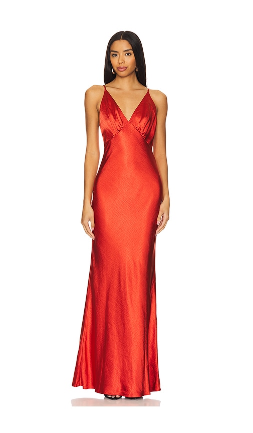 Lovers & Friends Alani Gown In Red