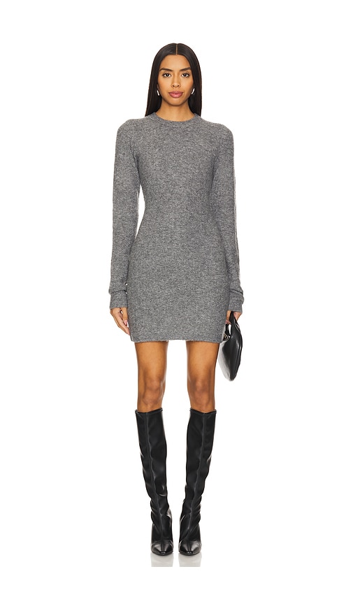 view 1 of 3 Evie Crewneck Dress in Charcoal Heather