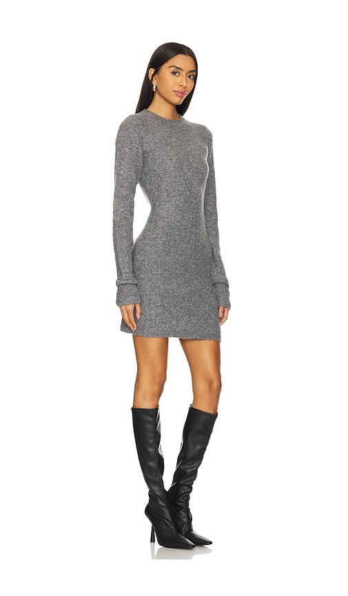 view 2 of 3 Evie Crewneck Dress in Charcoal Heather