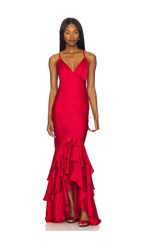 view 1 of 3 Cleo Gown in Red