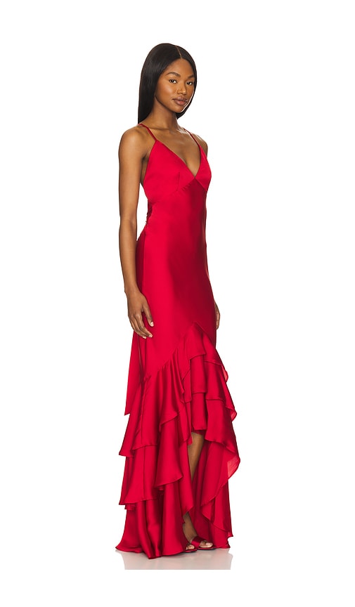 view 2 of 3 Cleo Gown in Red