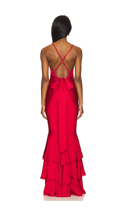 view 3 of 3 Cleo Gown in Red