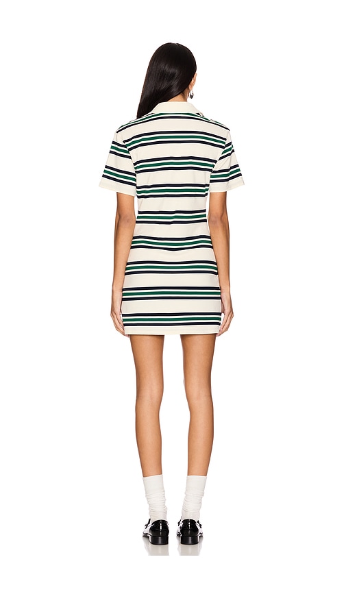 view 3 of 3 Tara Polo Dress in Green Stripe