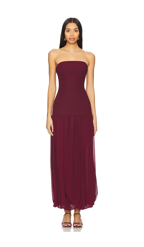 view 1 of 3 Laken Dress in Maroon