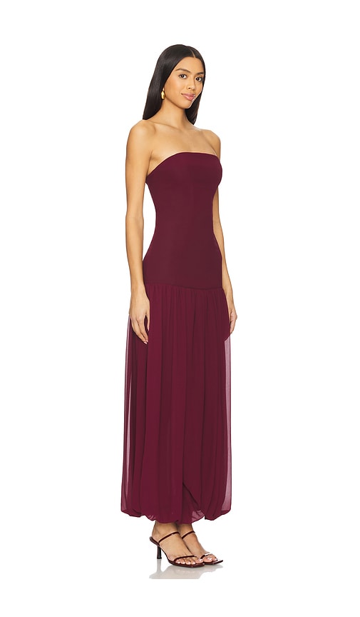 view 2 of 3 Laken Dress in Maroon