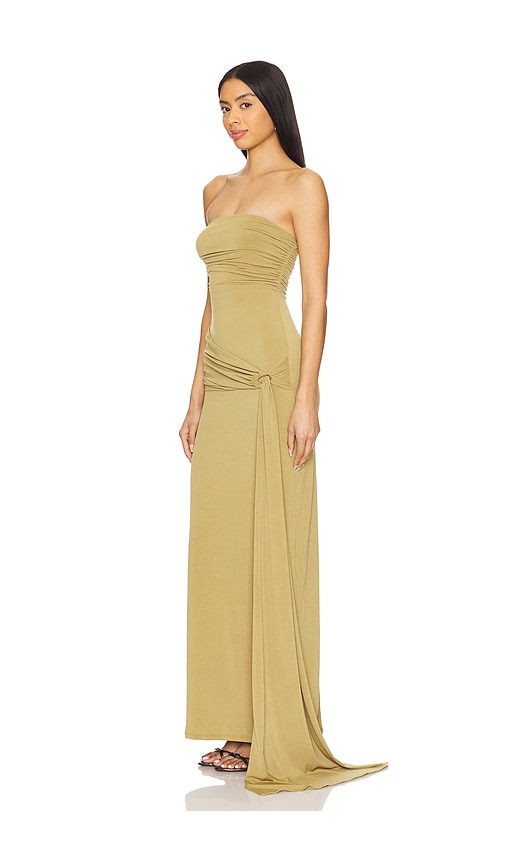 view 3 of 4 Adley Gown in Moss Green