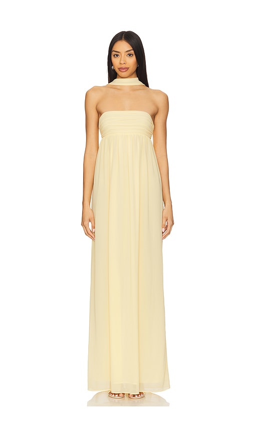 view 1 of 4 x Emma Rose Soleil Gown in Butter Yellow