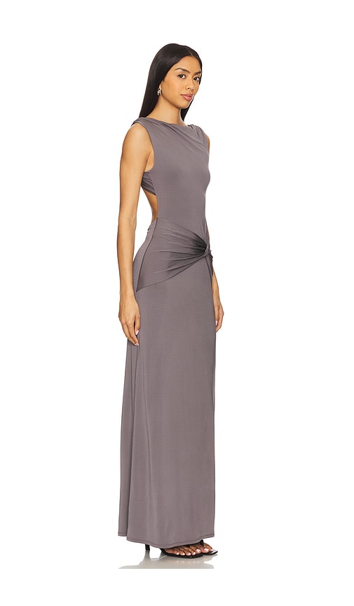 view 2 of 3 Leah Gown in Slate Grey