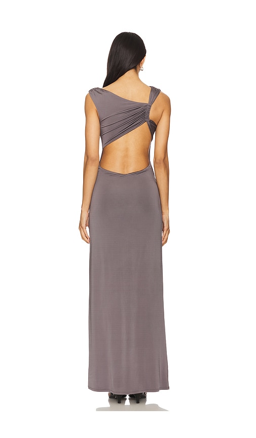 view 3 of 3 Leah Gown in Slate Grey