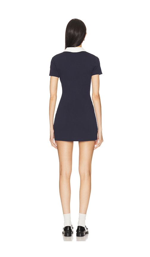 view 3 of 4 Kristin Polo Mini Dress in Navy Blue