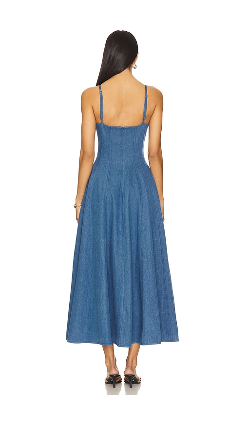 view 3 of 3 Simone Midi Dress in Denim Blue