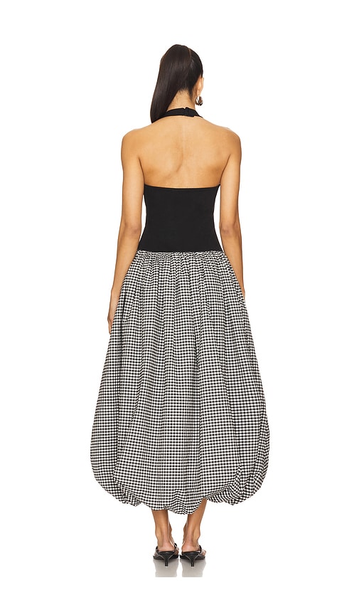 view 3 of 4 Carolina Midi Dress in Black & Gingham