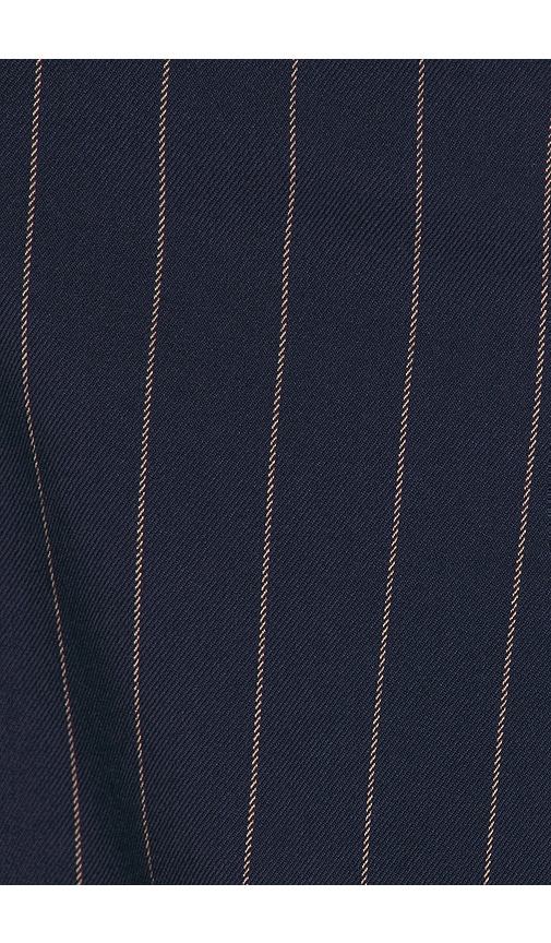 view 4 of 4 Erin Mini Dress in Navy Pinstripe