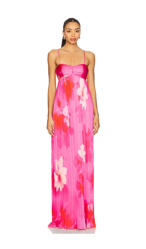 view 2 of 4 Gia Gown in Pink Floral Multi