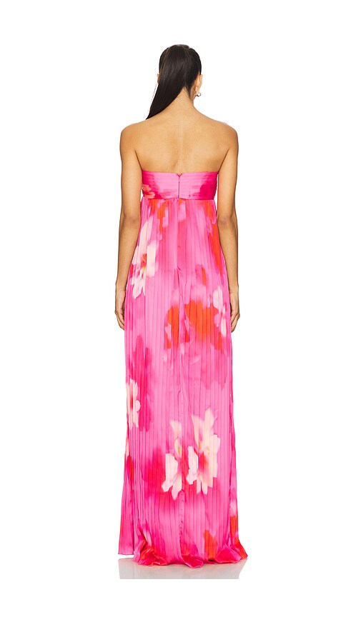 view 4 of 4 Gia Gown in Pink Floral Multi