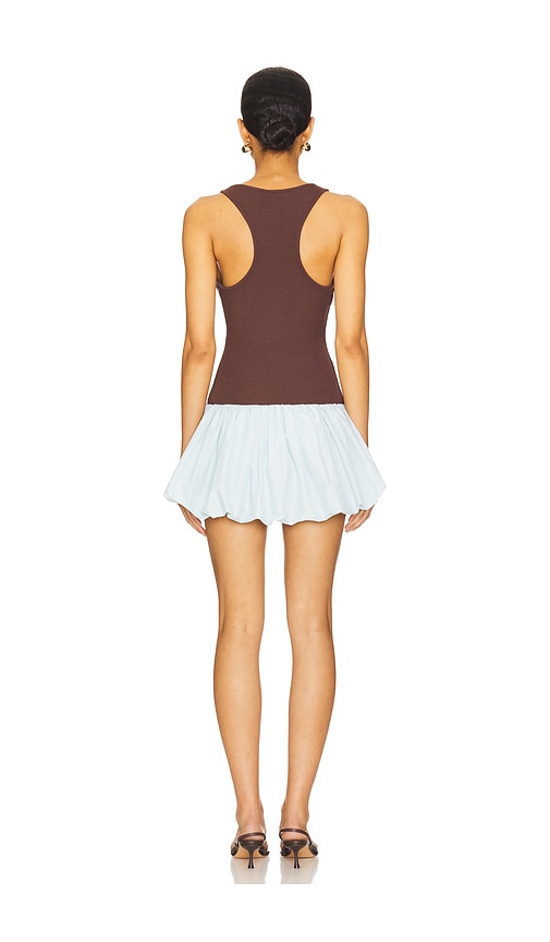 view 3 of 3 Elly Mini Dress in Brown & Light Blue