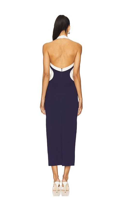 view 3 of 3 Eliza Midi Dress in Navy & White